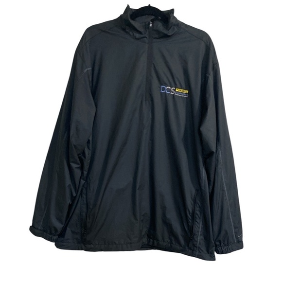 Nike rain wind breaker jacket men XXL black outdoor hiking casual camp - Picture 1 of 11